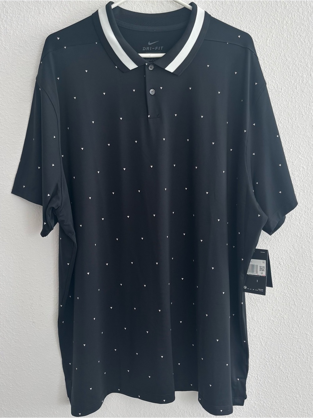 Nike Dri-FIT Black Polo Shirt XXL NWT Athletic Golf
